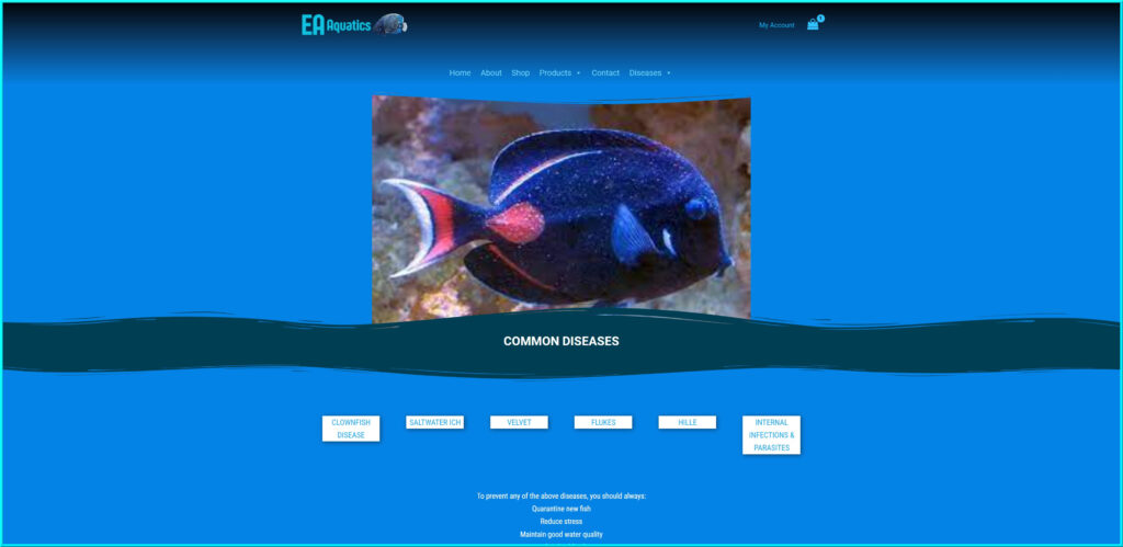 EA Aquatics Site