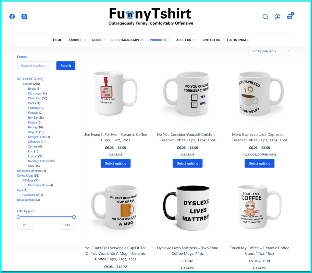 Funny T-shirt Site